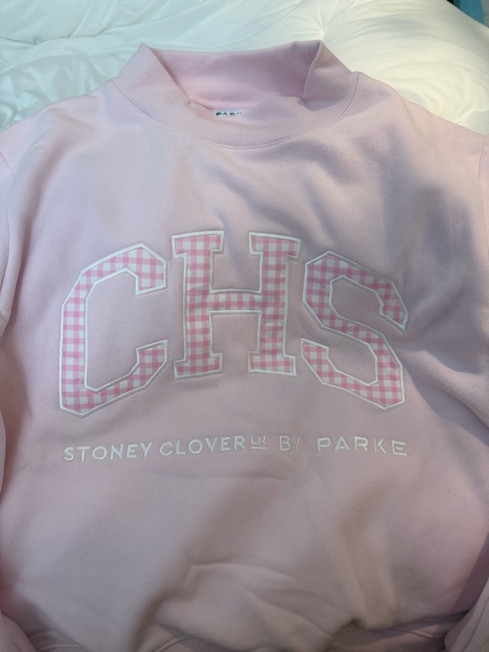 NEW WITHOUT TAGS NEVER WORN LIMITED EDITION STONEY CLOVER X PARKE CHS SWEATER